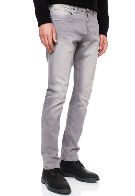 Grijze gebruikte jeansbroek "MELVIN" slim fit katoen-stretch - Image 5