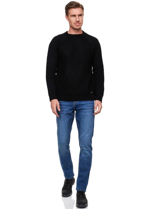 Koningsblauwe gebruikte jeansbroek "MELVIN" Slim Fit katoen-stretch - Image 3