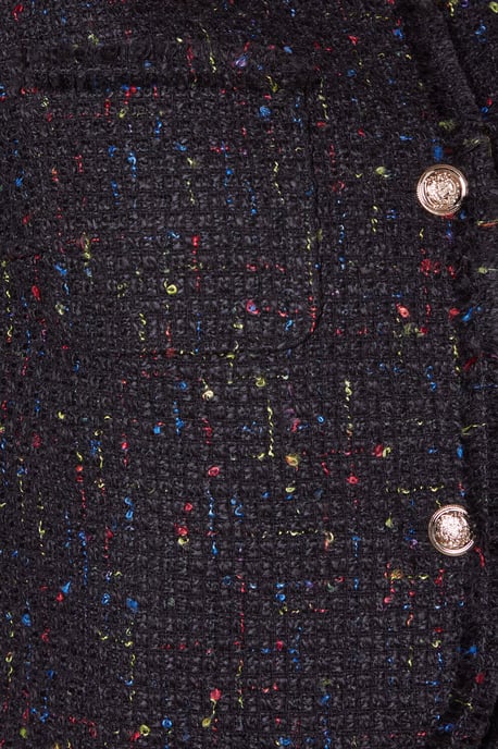 Trim Detail Boucle Edge to Edge Jacket - Image 5