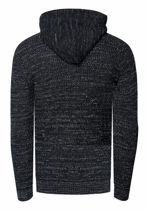 1/2 Zip Chunky Knit Slim Fit Hoodie - Image 2