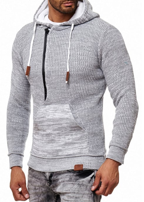 1/2 Zip Chunky Slim Fit Hoodie - Image 3