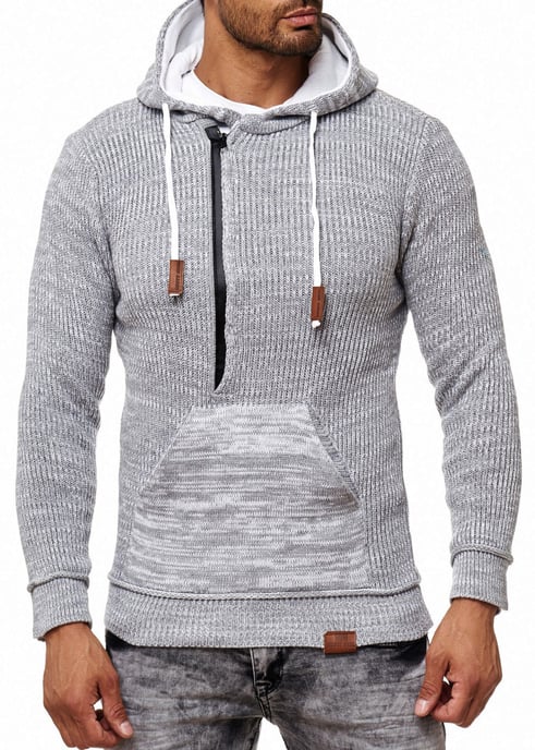 1/2 Zip Chunky Slim Fit Hoodie - Image 4