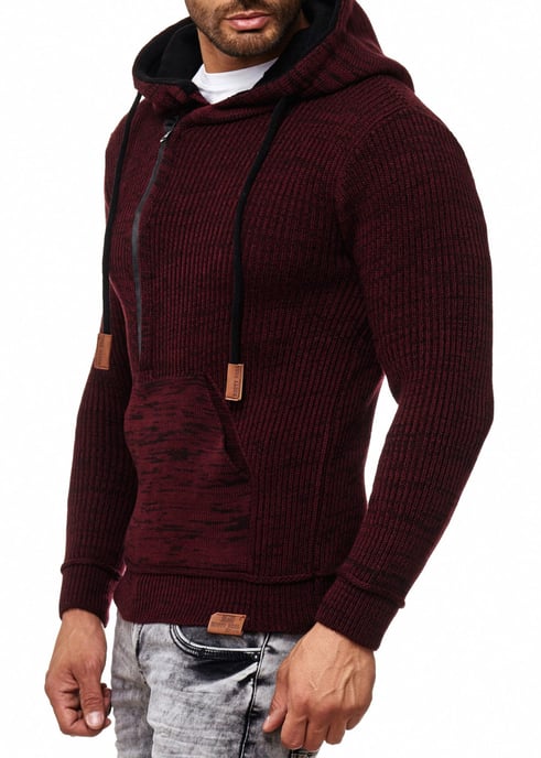 1/2 Zip Chunky Slim Fit Hoodie - Image 3