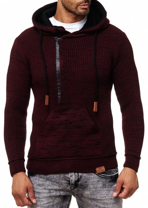 1/2 Zip Chunky Slim Fit Hoodie - Image 4