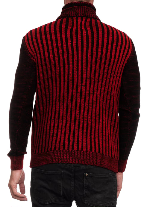 1/2 Zip Pullover in Contrast Design - Image 4
