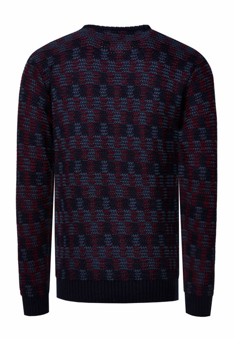 Contrast Round Neck Sweater - Image 3