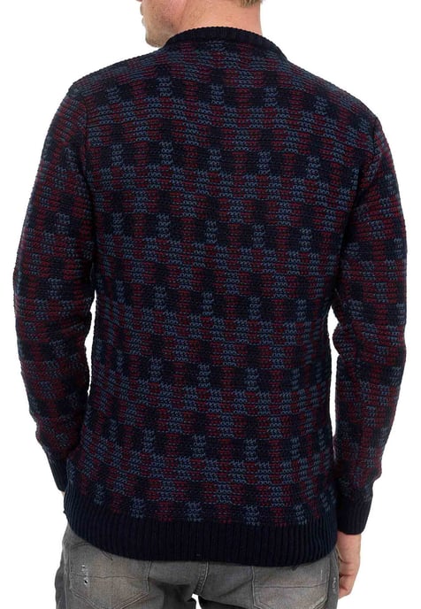 Contrast Round Neck Sweater - Image 5