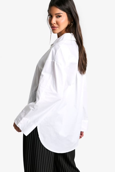 Dip Hem Oversized Shirt - Image 2