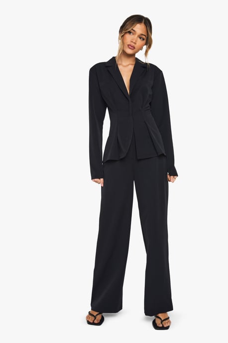 Tailored Straight Leg High Waisted Trouser - Image 3