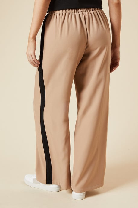 Elastic Waist Side Stripe Wide Leg Trouser - Image 3