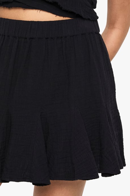 Cheesecloth Godet Hem Mini Skirt - Image 4