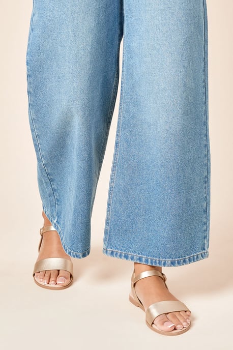 Extra Wide Fit Faye Strappy Flat Sandals - Image 2