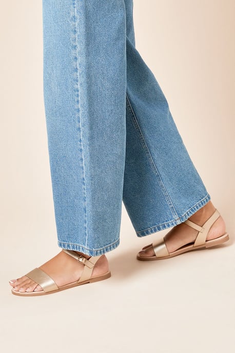 Extra Wide Fit Faye Strappy Flat Sandals - Image 3