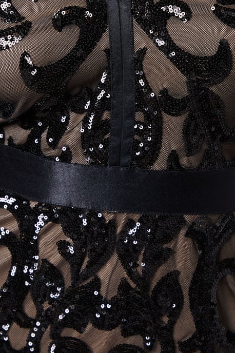 Long Sleeve Sequin Maxi Dress - Image 5