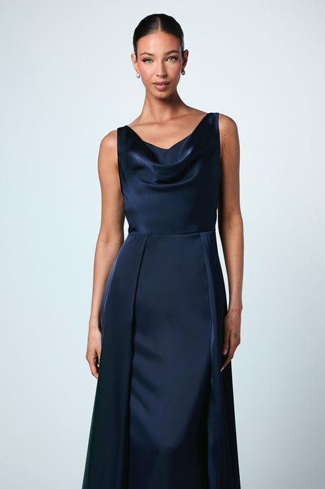 Coast Honoured Sleeveless Cowl Neck Satin Maxi Bridesmaid Dress - Image 2