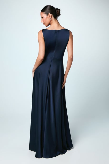 Coast Honoured Sleeveless Cowl Neck Satin Maxi Bridesmaid Dress - Image 3