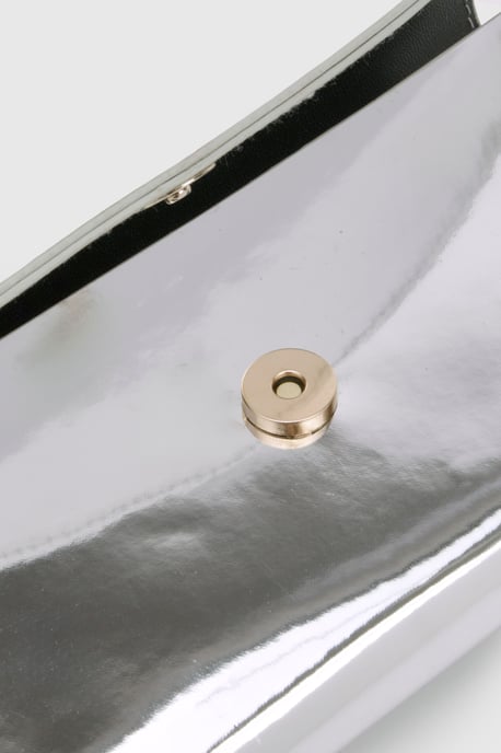 Structured Fold Over Clutch Bag - Image 3