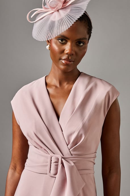 Belted Crepe Dress - Image 4