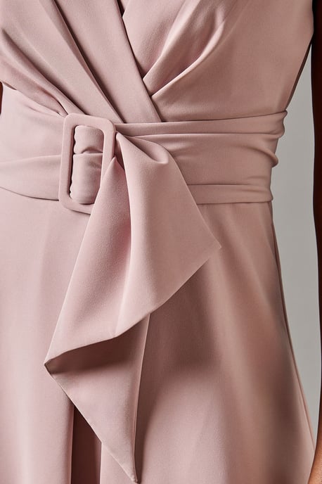 Belted Crepe Dress - Image 5