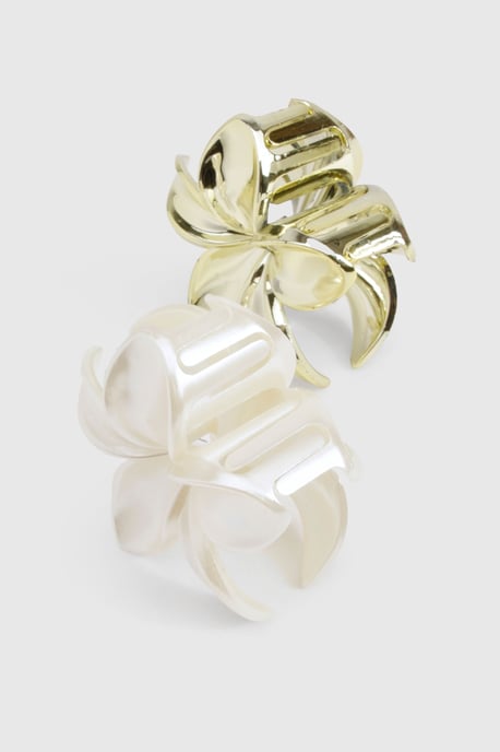 Large Flower Hair Claw Clip 2 Pack - Image 3