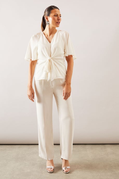 Occasion Hotfix Tie Blouse - Image 2