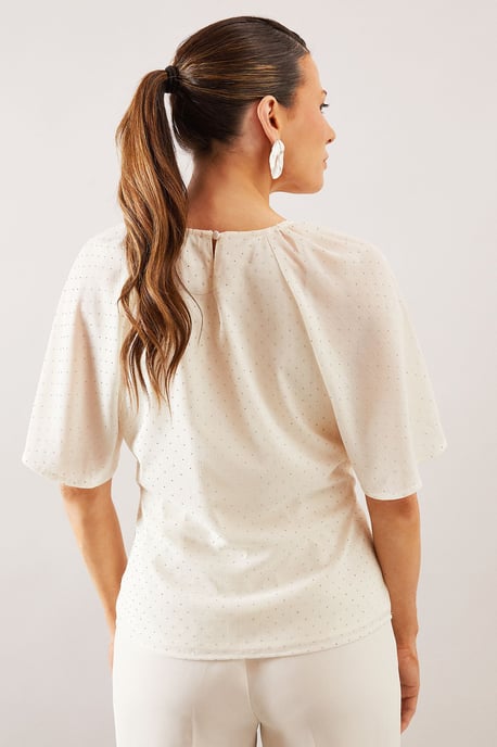 Occasion Hotfix Tie Blouse - Image 3