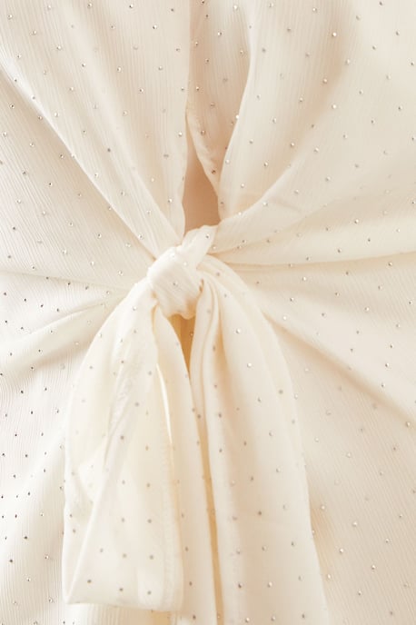 Occasion Hotfix Tie Blouse - Image 5