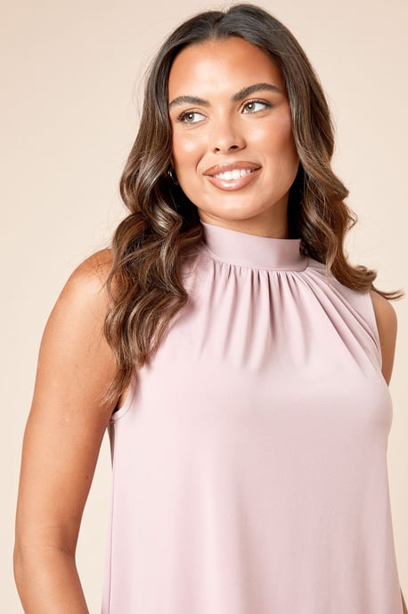 High Neck Tie Back Top - Image 5