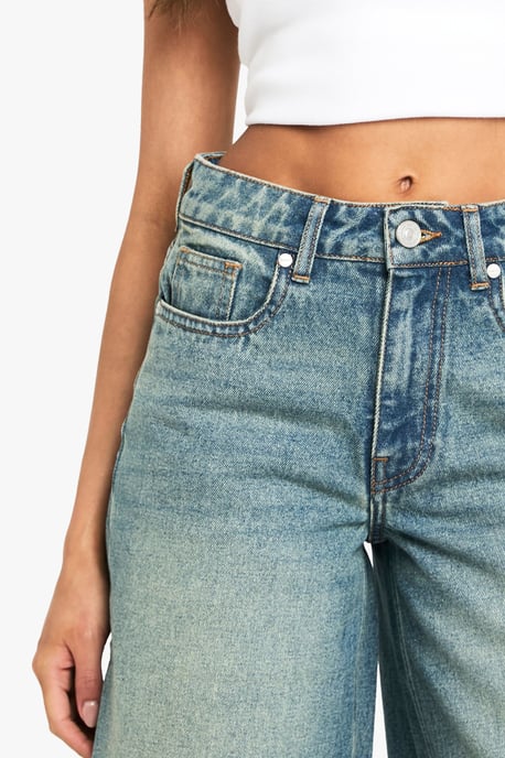 Longline Denim Jort - Image 4
