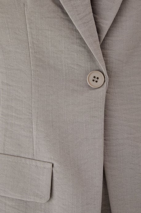 Linen Look Tailored Blazer Playsuit - Image 5