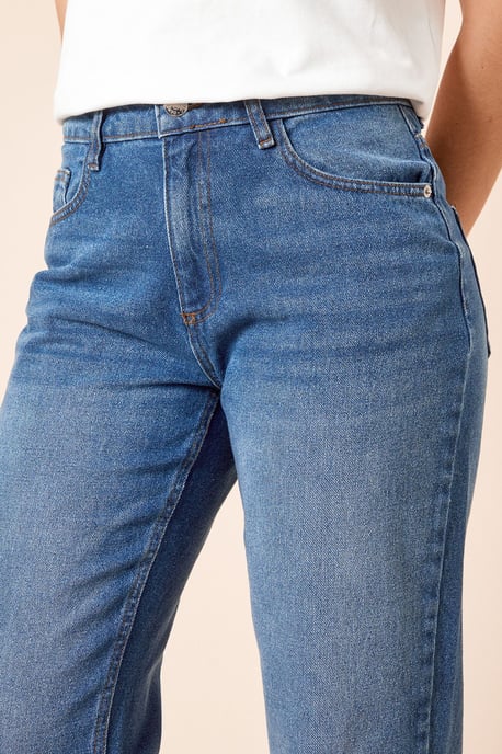 Boyfriends Ankle Grazer Fold Up Jeans - Image 3
