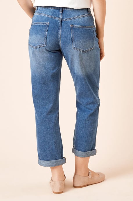 Boyfriends Ankle Grazer Fold Up Jeans - Image 4