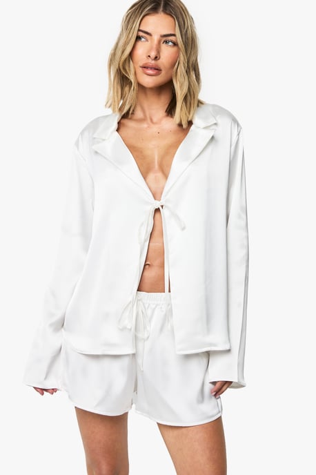 Bridal Satin Shirt - Image 1