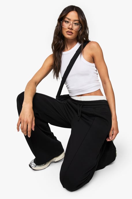 Tall Pintuck Detail Straight Leg Jogger - Image 3