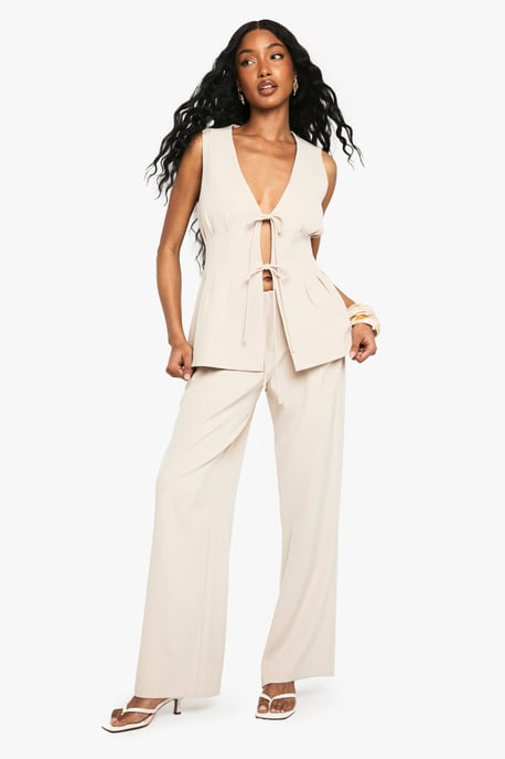 Woven Tailored Straight Leg Trouser - Image 3