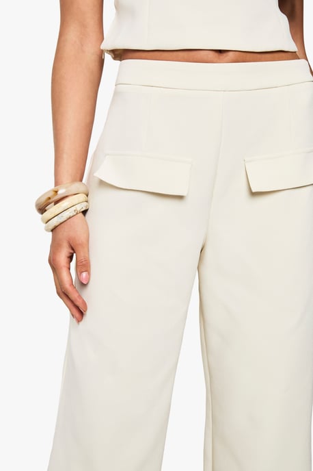 Woven Tailored Pocket Front Straight Leg Trouser - Image 4