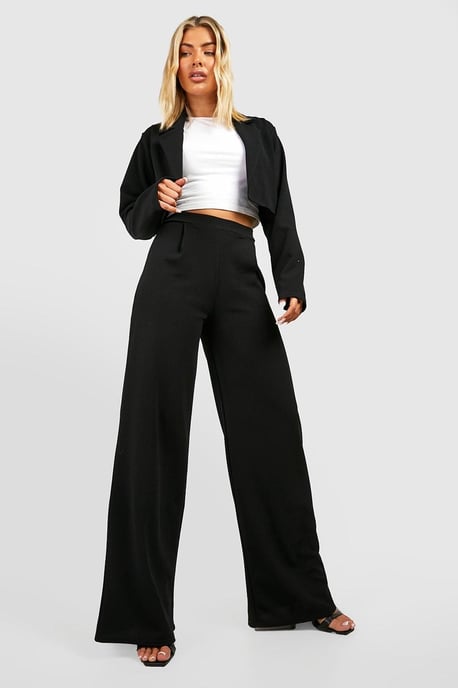 Boohoo Basics Wide Leg Trousers - Image 3