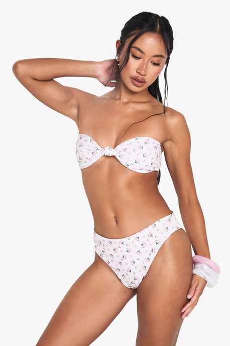 Swimwear Essentials Ditsy Floral High Waisted Bikini Bottoms - Image 3