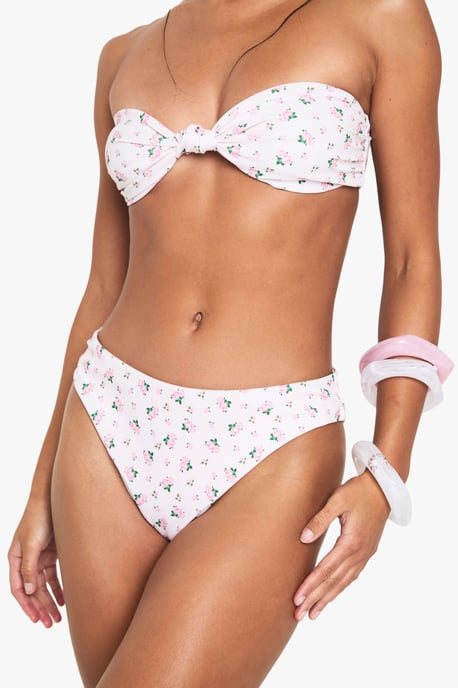 Swimwear Essentials Ditsy Floral High Waisted Bikini Bottoms - Image 4