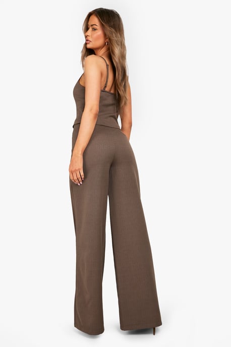Textured Wide Leg Trousers - Image 2