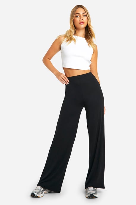 Everyday Jersey Wide Leg Trouser - Image 3