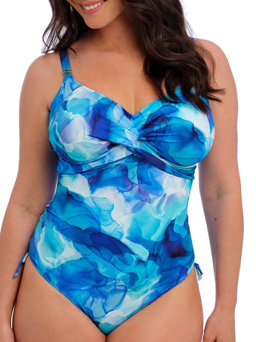 Saunton Sands Twist Front Swimsuit - Image 1
