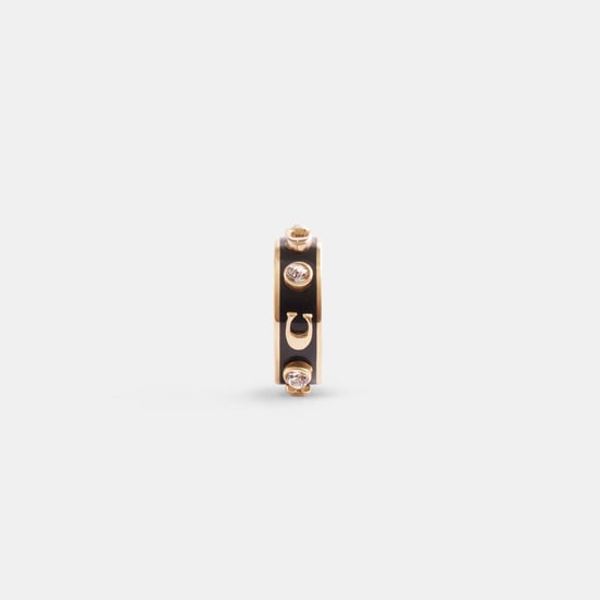Enamel C Stone Ear Cuff - Image 1