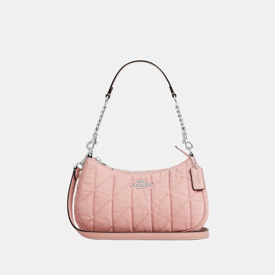 Teri Shoulder Bag in Colored Quilted Denim - Image 1