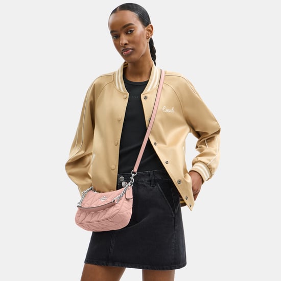 Teri Shoulder Bag in Colored Quilted Denim - Image 4