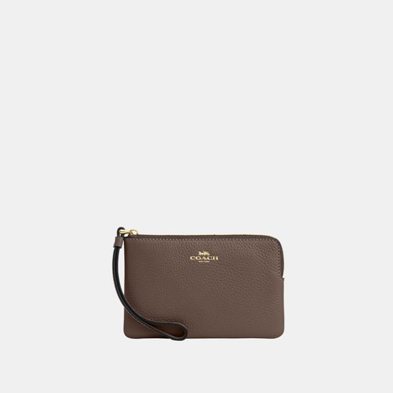 Pebbled Leather Corner Zip Bag - Image 1