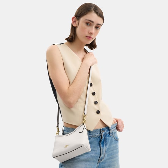 Laurel Small Shoulder Bag in Lux Pebble Leather - Image 4