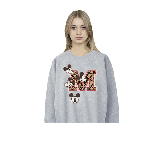 Disney Dam/Tjej Musse Pigg M Faces Sweatshirt (Sport Grå) - Image 2