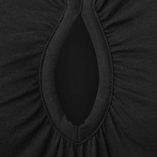 Whistles Short Sleeve Midi T-Shirt Dress with Keyhold - Image 3