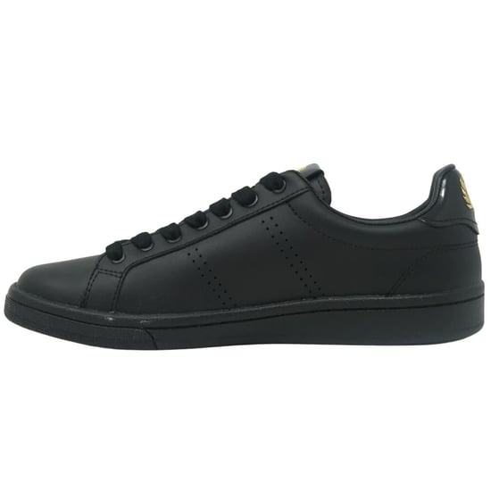Fred Perry B4290 220 B721 Svarta Lädersneakers med Läderflikar - Image 3